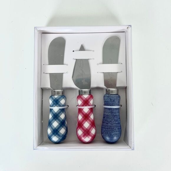 NWT Dolly Parton Cheese Spreader Set Ceramic and Stainless Steel - Picture 3 of 6